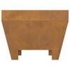 vidaXL Braise Marron 50 x 50 x 38 cm Acier