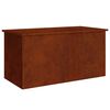vidaXL Bo&icirc;te de Rangement Ext&eacute;rieure Rouill&eacute; 100 x 50,5 x 50 cm Acier