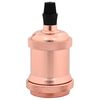 vidaXL Douilles de lampe 2 pcs bronze or rose E27