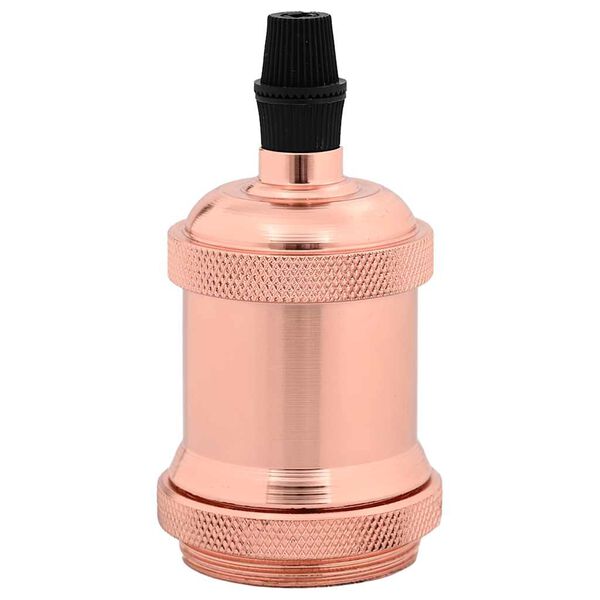 vidaXL Douilles de lampe 2 pcs bronze or rose E27