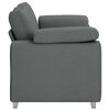 vidaXL Canap&eacute; 120cm Gris fonc&eacute; tissu