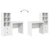 vidaXL Bureau avec tiroir 2 pcs Blanc