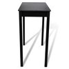 Set de 1 table de bar et 2 tabourets noir