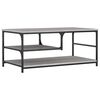 vidaXL Table basse sonoma gris 90x49x40 cm bois d'ing&eacute;nierie