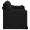 vidaXL Canap&eacute; Noir Dimensions globales: 158 x 78 x 80 cm (l x P x H)