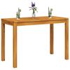 vidaXL Table &agrave; manger de jardin 110x55x75 cm bois massif d'acacia