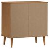 vidaXL Buffet MOLDE Marron 76,5x40x80 cm Bois massif de pin