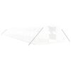 vidaXL Serre avec cadre en acier blanc 80 m&sup2; 20x4x2 m