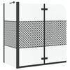 vidaXL Enceinte de bain G&eacute;om&eacute;trique Noir 120 x 67 x 129 cm