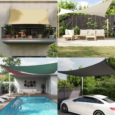 vidaXL Voile de parasol tissu oxford rectangulaire 2x3,5 m marron