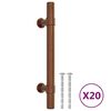 vidaXL Poign&eacute;es d'armoire 20 pcs bronze 96 mm acier inoxydable