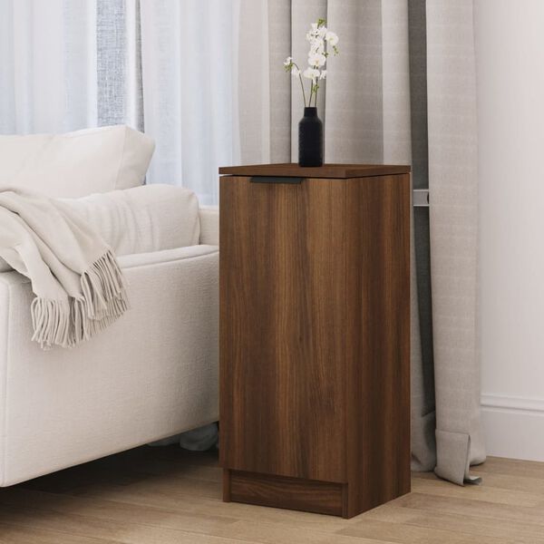 vidaXL Buffet Ch&ecirc;ne marron 30x30x70 cm Bois d'ing&eacute;nierie