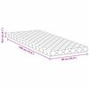 vidaXL Matelas Blanc 90 x 190 cm Tissu jacquard