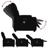 vidaXL Fauteuil de massage inclinable Noir Tissu