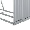 vidaXL Porte-b&ucirc;ches argent&eacute; 120x45x210 cm acier galvanis&eacute;