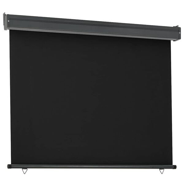 vidaXL Auvent lat&eacute;ral de balcon 125x250 cm noir