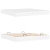 vidaXL Cadre de lit avec matelas avec matelas 2 pcs Blanc PVC