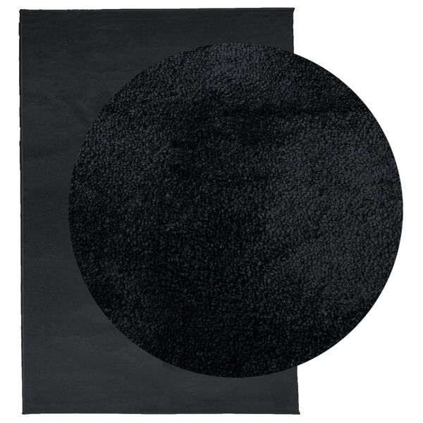 vidaXL Tapis OVIEDO &agrave; poils courts noir 300x400 cm