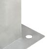 vidaXL Ancres de poteau 4 pcs M&eacute;tal galvanis&eacute; 101 mm