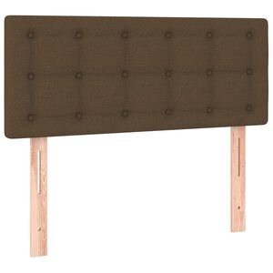 vidaXL T&ecirc;te de lit Marron Fonc&eacute; 80x5x78/88 cm Tissu