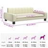 vidaXL Lit pour chien cr&egrave;me 90x53x30 cm similicuir