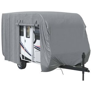 vidaXL Housse de caravane gris 460x250x220 cm tissu non tiss&eacute;