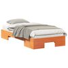 vidaXL Cadre de lit Marron 100 x 200 cm