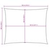 vidaXL Voile de parasol tissu oxford rectangulaire 6x7 m noir