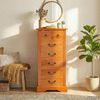 vidaXL Commode Naturel 45 x 35 x 100,5 cm Bois de Mahogany Massif