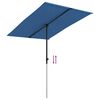 vidaXL Parasol de jardin avec m&acirc;t en aluminium 2x1,5 m Bleu azur&eacute;