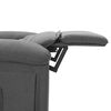 vidaXL Fauteuil de massage Gris clair Tissu