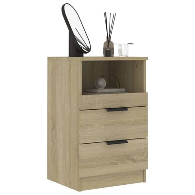 vidaXL Table de chevet Chêne Sonoma Bois d'ingénierie