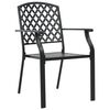 vidaXL Ensemble &agrave; manger de jardin 5 pcs Acier Noir