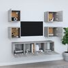 vidaXL Ensemble de meubles TV 6 pcs Sonoma gris Bois d'ing&eacute;nierie