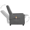 vidaXL Fauteuil de massage Gris clair Tissu