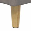 vidaXL Pouf de rangement avec coussin Taupe 40 x 40 x 45 cm tissu