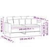 vidaXL Canap&eacute; &agrave; 2 places Rose 140 cm Velours