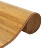 vidaXL Tapis rectangulaire naturel 80x100 cm bambou
