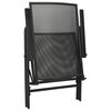 vidaXL Ensemble &agrave; manger de jardin 5 pcs Acier Anthracite