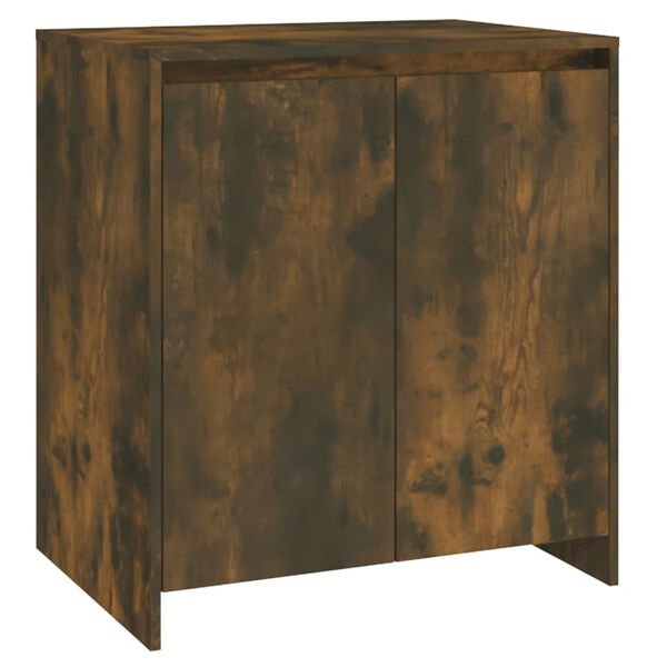 vidaXL Buffets 2 pcs Ch&ecirc;ne fum&eacute; Bois d'ing&eacute;nierie
