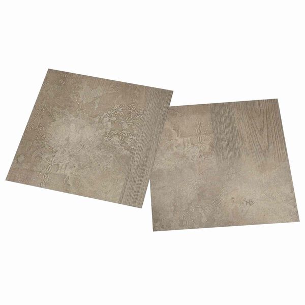 vidaXL Planches de sol 55 pcs Gris 5,11 m&sup2; PVC