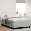vidaXL Cadre de lit avec matelas Gris clair 120 x 200 cm tissu