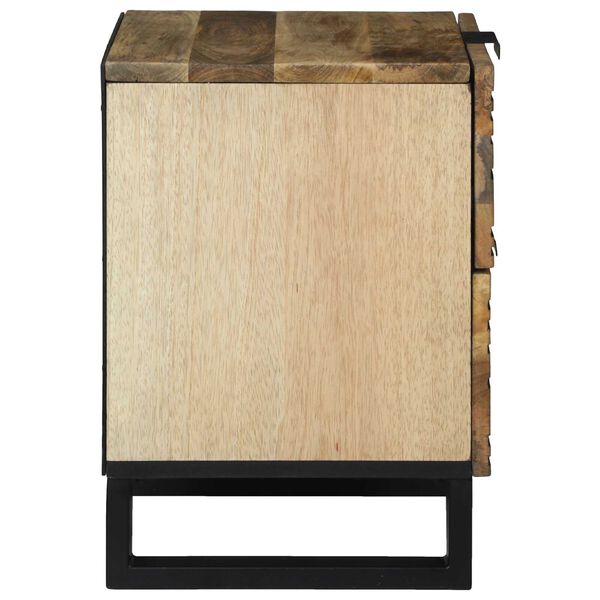 vidaXL Cabinet de chevet Marron 40 x 33 x 46 cm Bois d'acacia massif