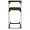 vidaXL Table console ch&ecirc;ne fum&eacute; 100x35,5x75 cm bois d'ing&eacute;nierie