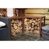 RedFire Abri de stockage du bois de chauffage Hodr Rouill&eacute; 88519