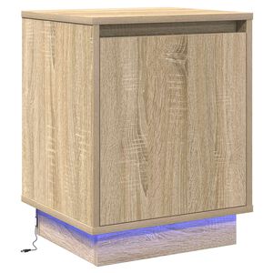 vidaXL Cabinet de chevet Ch&ecirc;ne Sonoma 39 x 34,5 x 50 cm