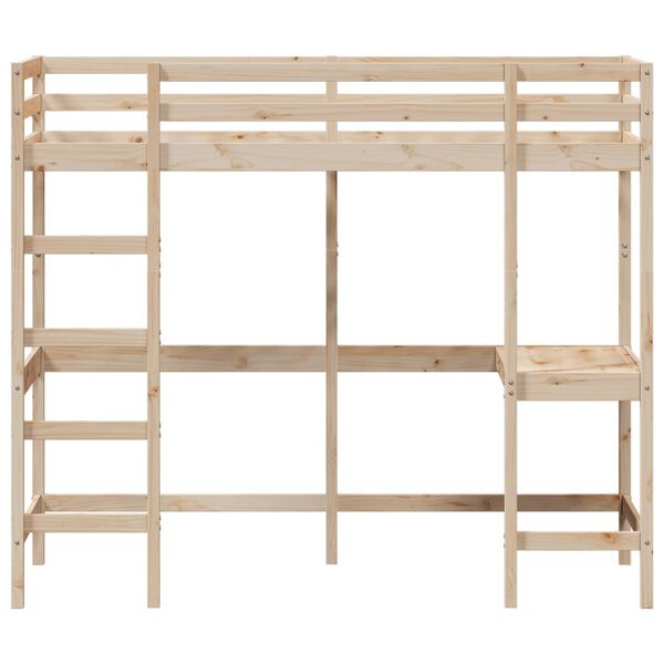 vidaXL Lit superpos&eacute; sans matelas 80x200 cm bois massif de pin
