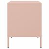 vidaXL Tables de chevet 2 pcs rose 36x39x50,5 cm acier