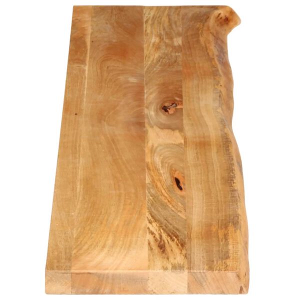 vidaXL Dessus de table &agrave; bord vivant 160x20x2,5cm bois massif manguier