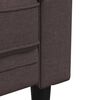 vidaXL Ensemble de canap&eacute;s 2 pcs marron fonc&eacute; tissu